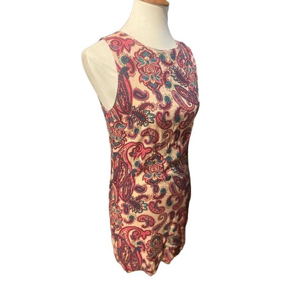 Paisley Design Unbranded Sleeveless Retro Style Dress Size Small - Picture 2 of 8